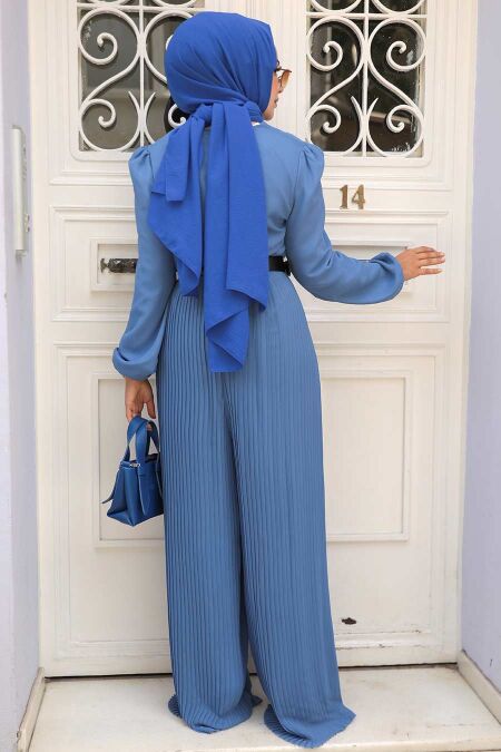 İndigo Blue Hijab Overalls 2897IM